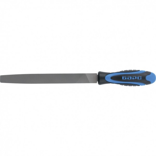 Напильник плоский 200 мм, двухкомпонентная рукоятка Барс 15841