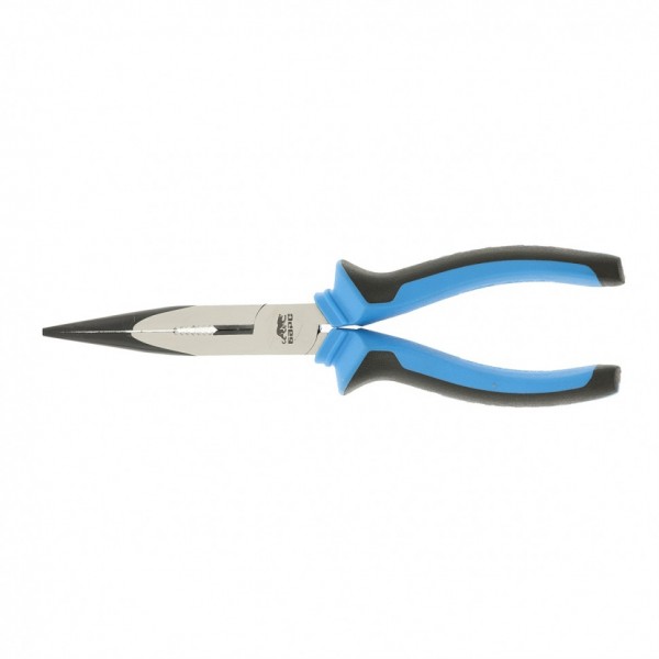 Длинногубцы прямые 200 мм, хром-ванадий, двухкомпонентные рукоятки Барс 17196