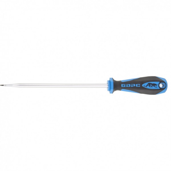 Отвертка SL 8.0 х 200 мм, CrV, двухкомпонентная рукоятка Барс 19017